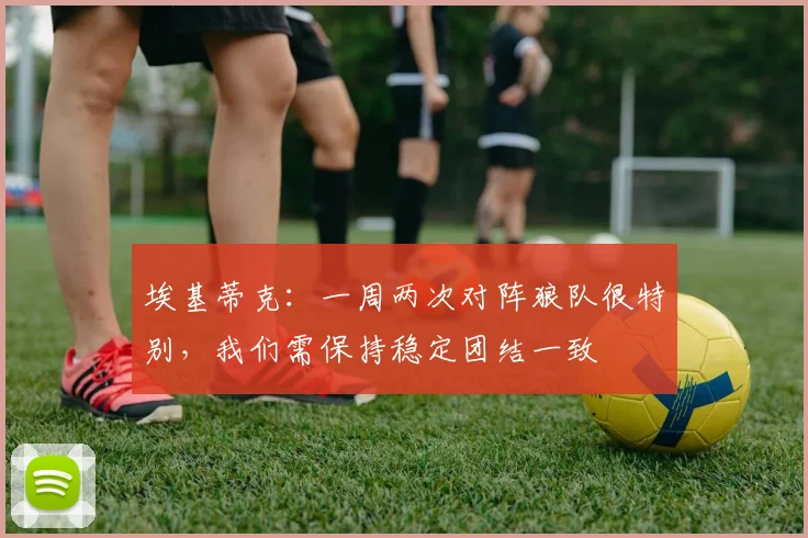 埃基蒂克：一周两次对阵狼队很特别，我们需保持稳定团结一致